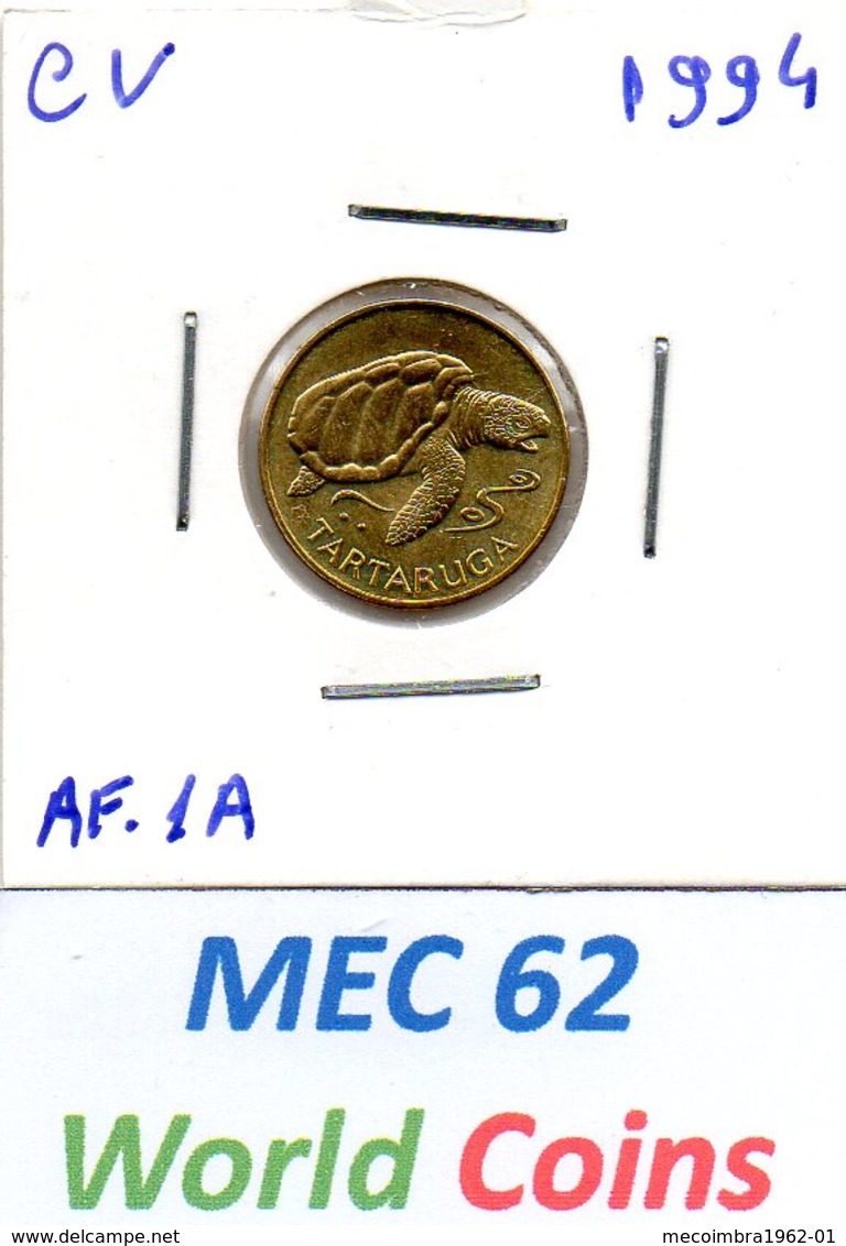 MEC 62 - REPUBLICA DE CABO VERDE 1 ESCUDO 1994 - AF.1A - Kaapverdische Eilanden