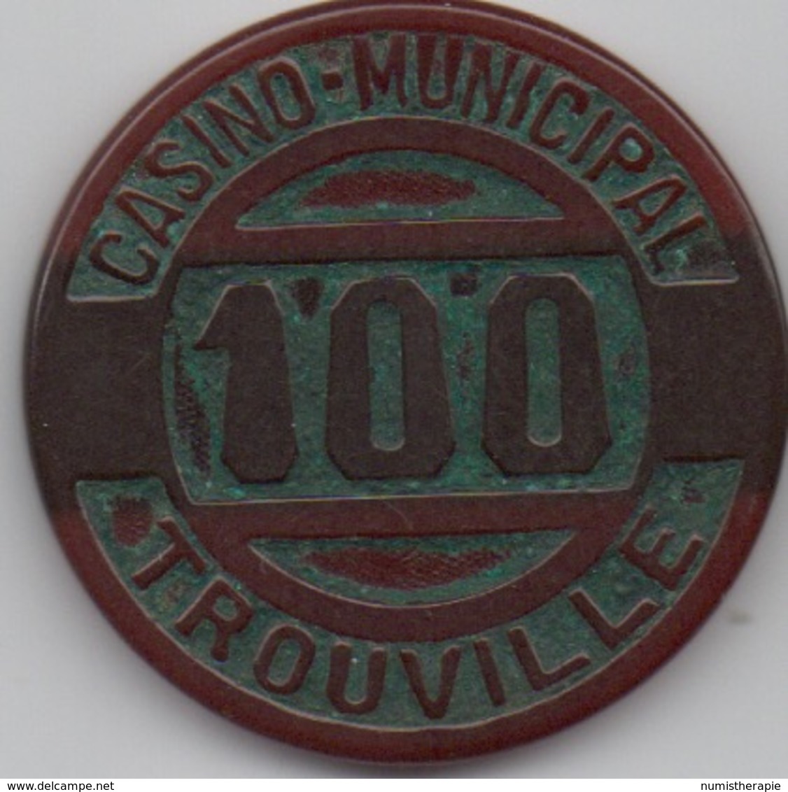 Casino Municipal Trouville 100 Anciens Francs - Casino