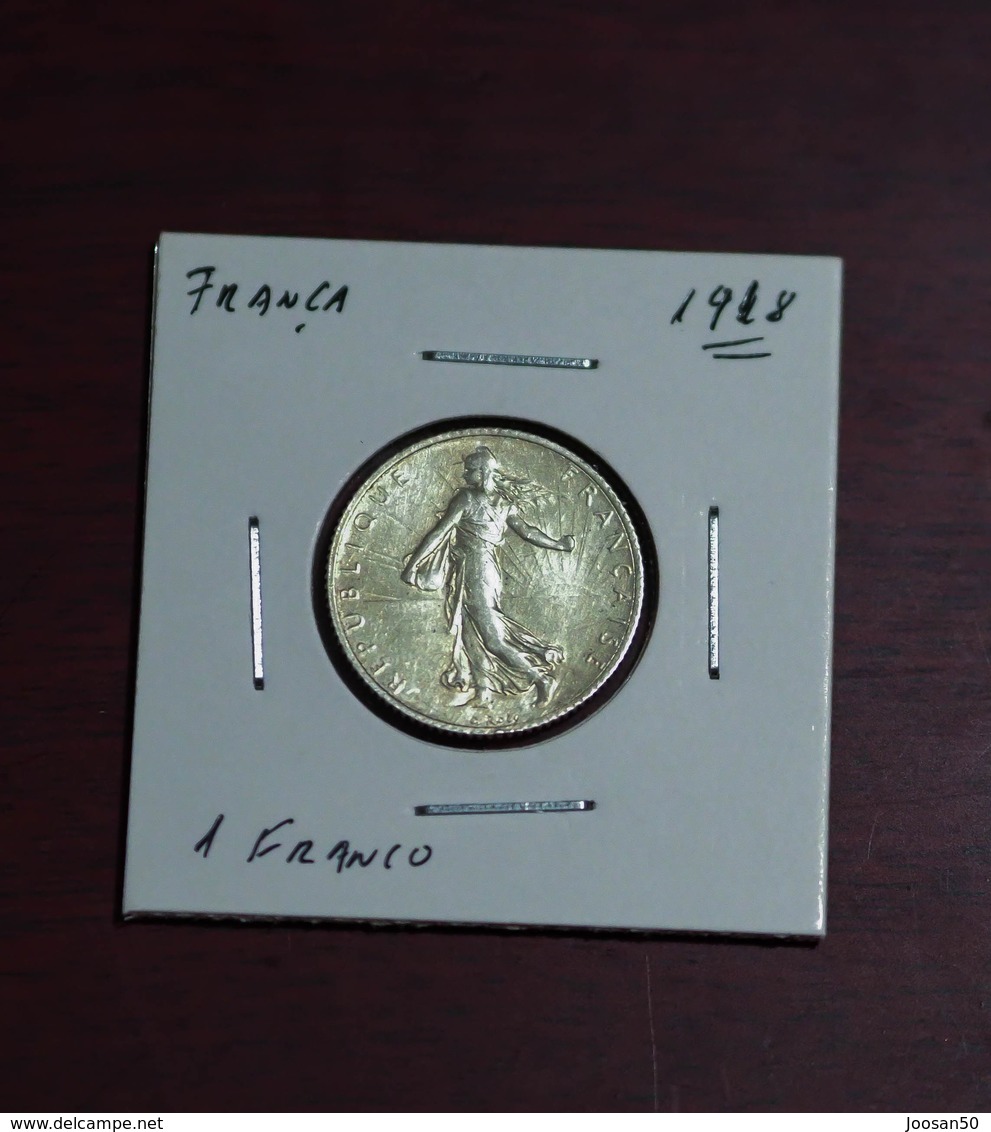 Monnaie, France, 1 Franc 1918, TTB, Silver - Otros & Sin Clasificación