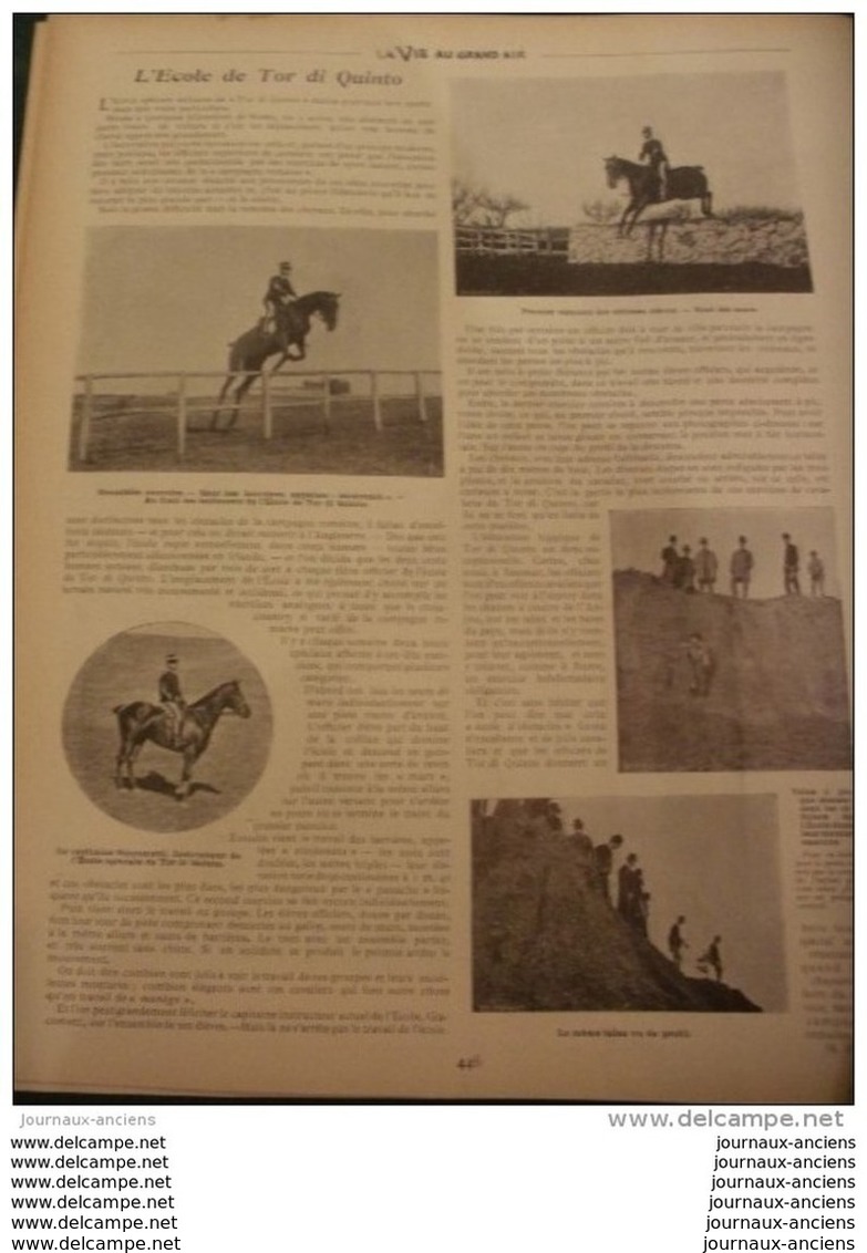 1901 REGATES DU HAVRE - ECOLE DE TOR DI QUINTO - PÊCHE DANS LA SEMOY - LA VIE AU GRAND AIR