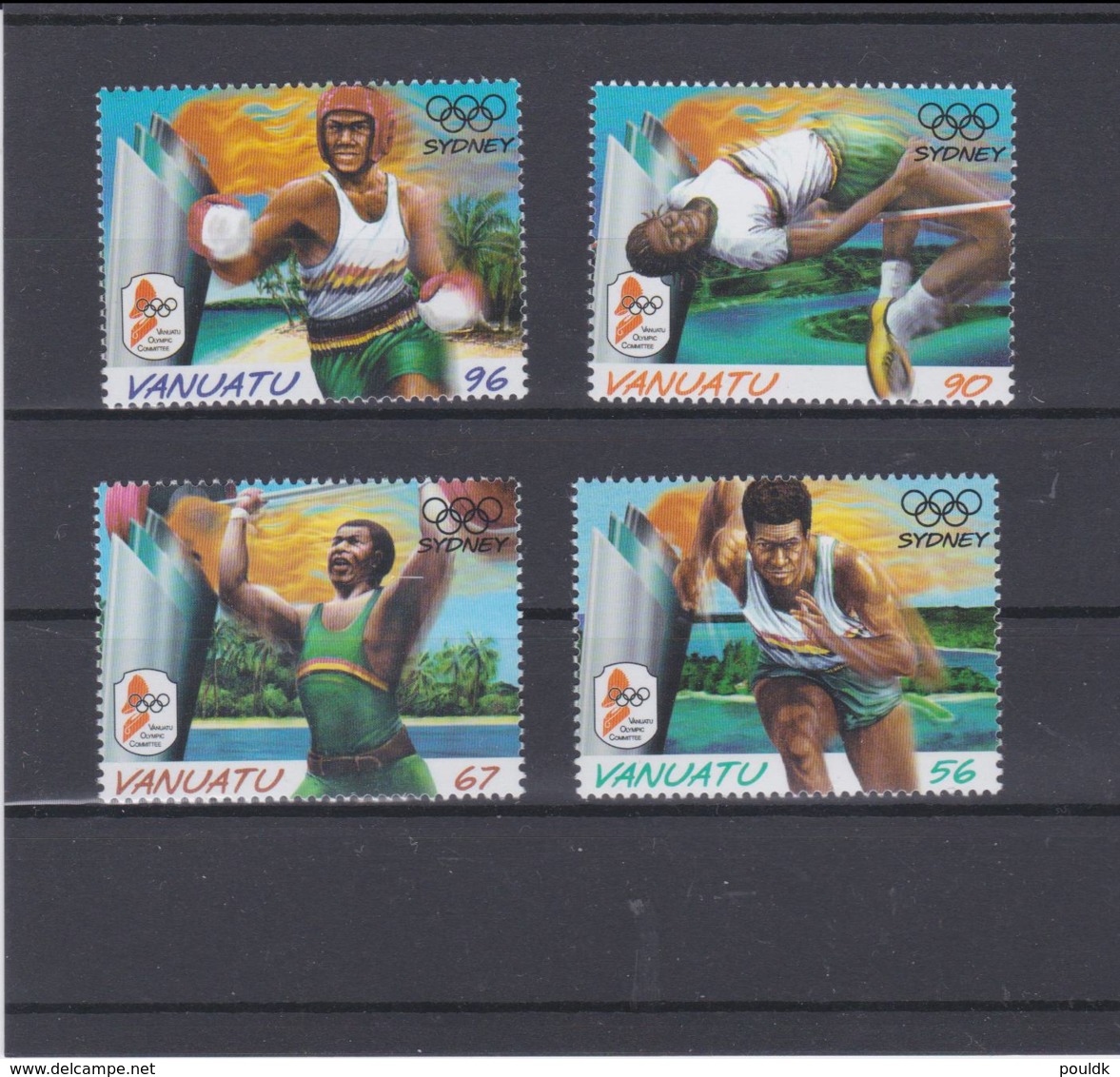 Vanuatu 2000 Sydney Olympic Games 4 Vals.  MNH/** (H57) - Verano 2000: Sydney