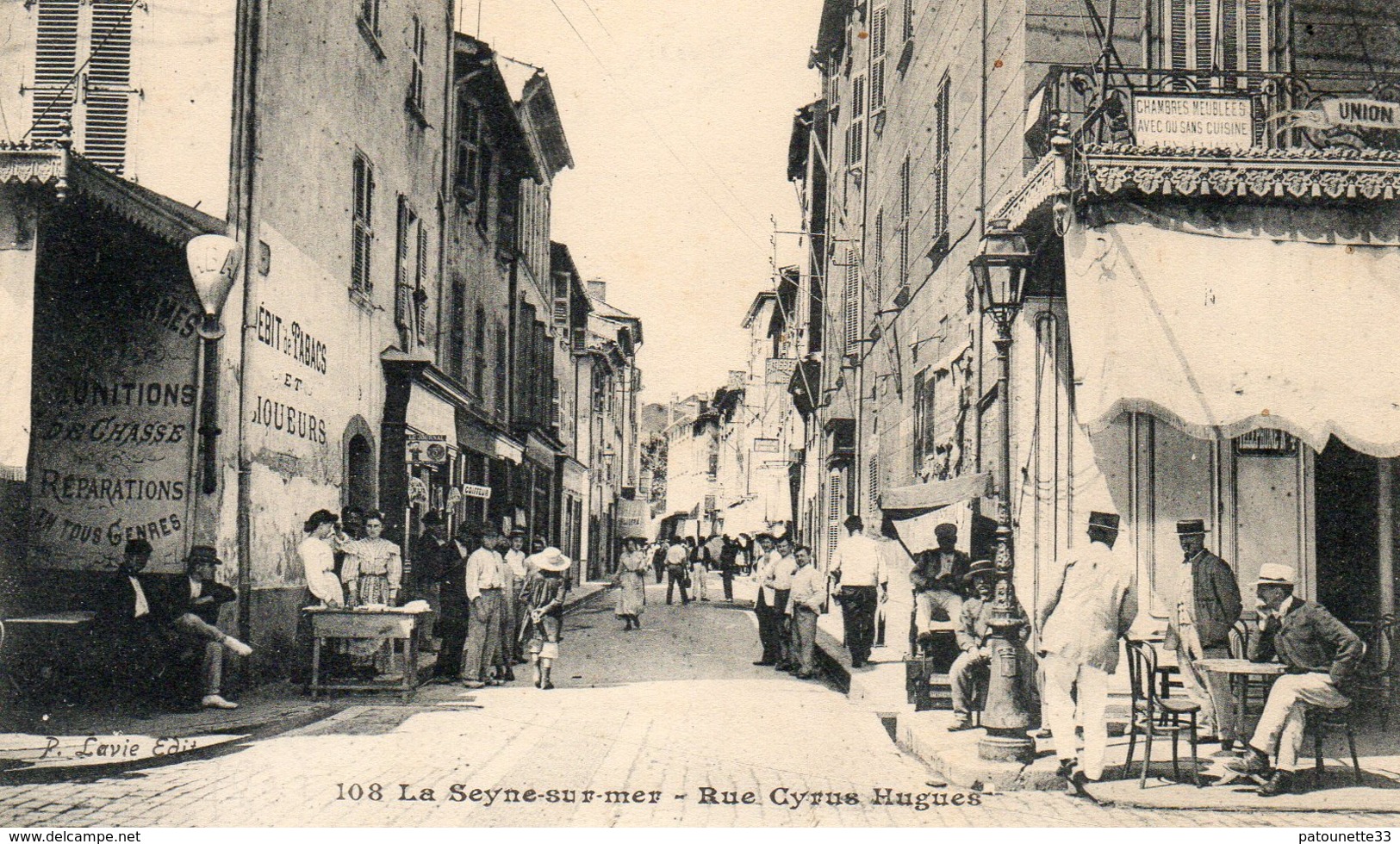 83 LA SEYNE SUR MER RUE CYRUS HUGUES SUPERBE ANIMATION - La Seyne-sur-Mer