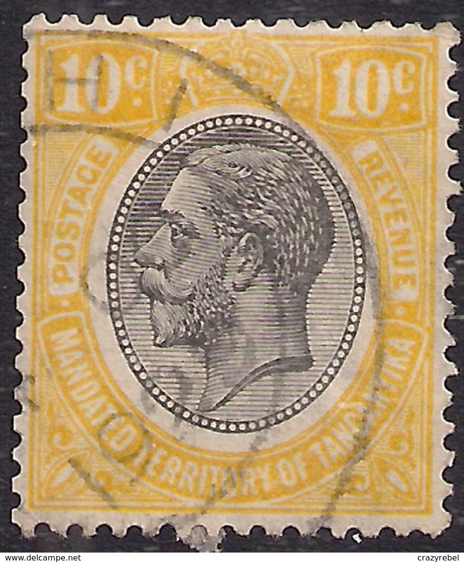 Tanganyika 1927 - 31 KGV 10ct Yellow & Black SG 94 ( M1360 ) - Tanganyika (...-1932)