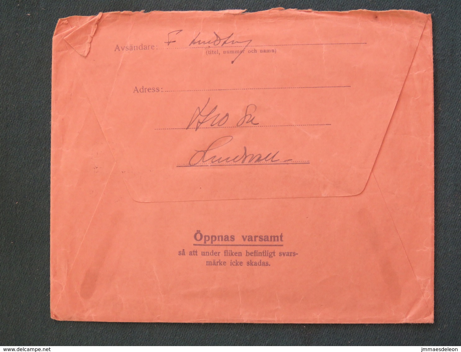 Sweden 1941 Military Army Cover Perhaps Sent From Germany - Militares
