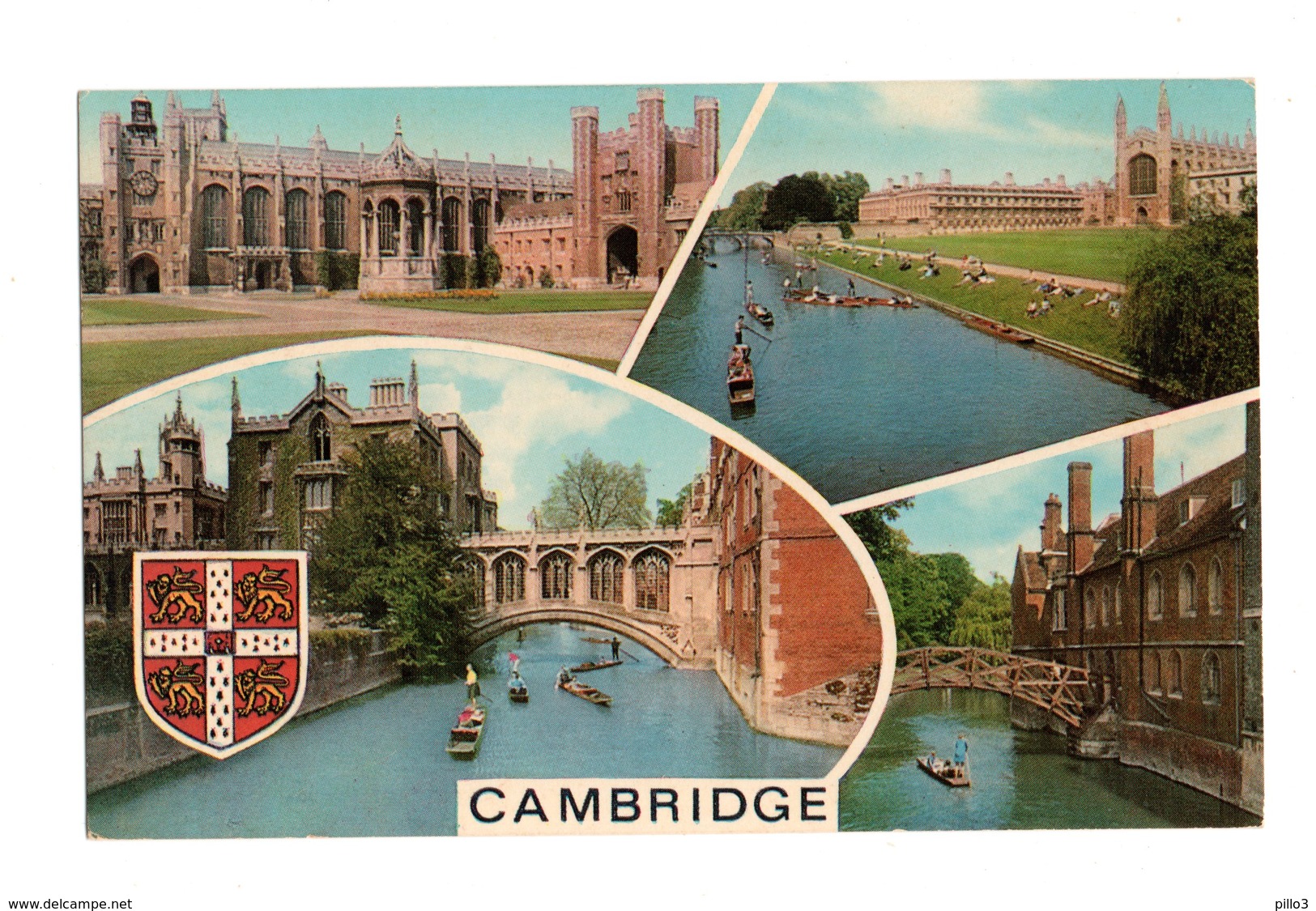 INGHILTERRA :  CAMBRIDGE, Cartolina  Viaggiata  22.04.1974 Per PAVIA - Cambridge