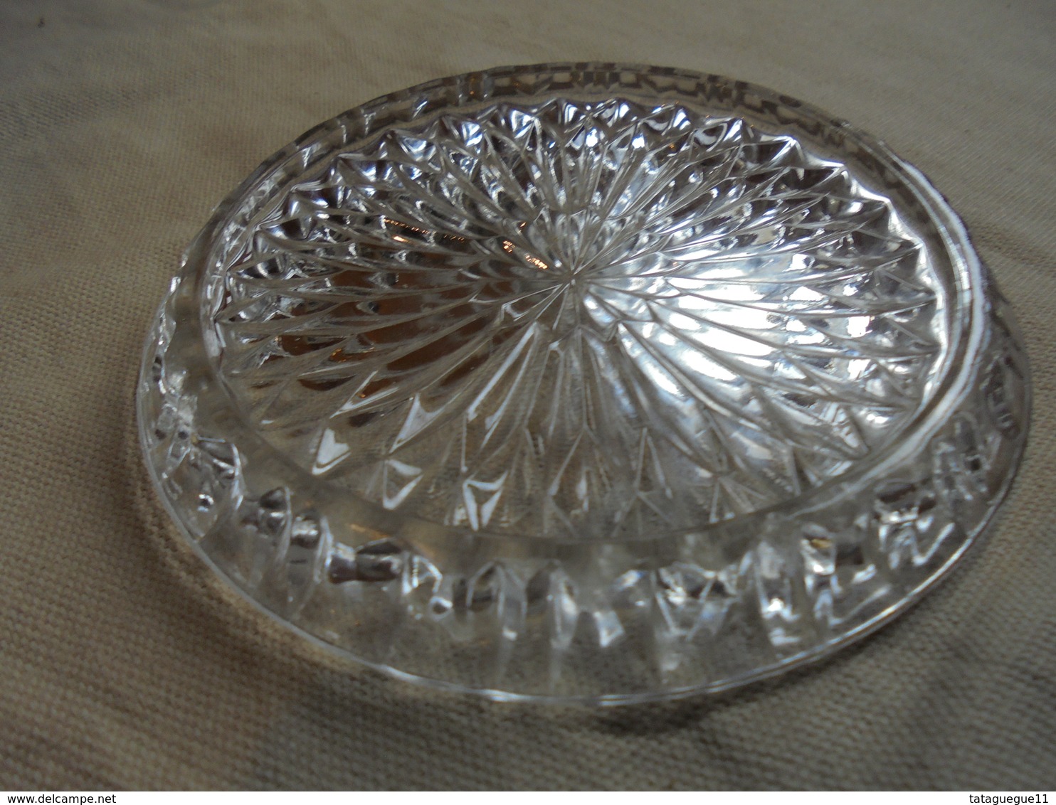 Vintage - Dessous De Bouteille En Verre - Verre & Cristal