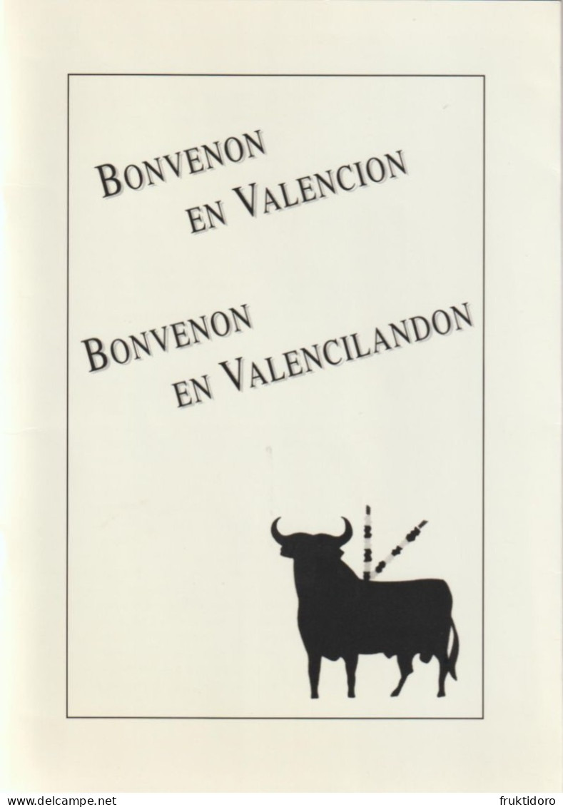 (BR) Brochure About Valencia (Spain) In Esperanto - Broŝuro Pri Valencio Okaze De La Universala Kongreso En 1993 - Vita Quotidiana