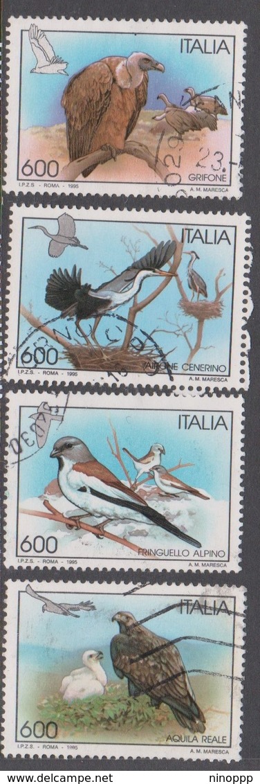 Italy Republic S 2142-2145 1995 Birds, Used - 1991-00: Used