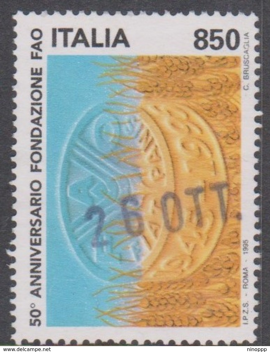 Italy Republic S 2187 1995 FAO 50th Anniversary, Used - 1991-00: Used