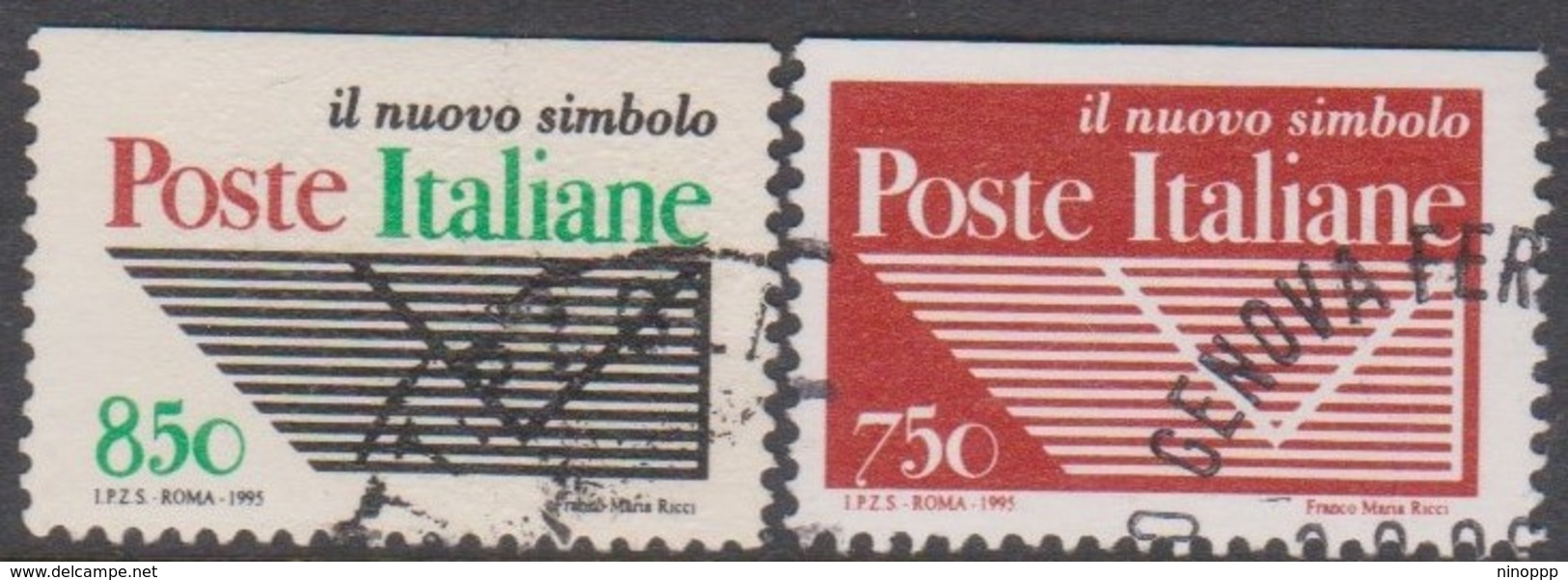 Italy Republic S 2194-2195 1995 Italian Post 2nd Issue, Used - 1991-00: Used