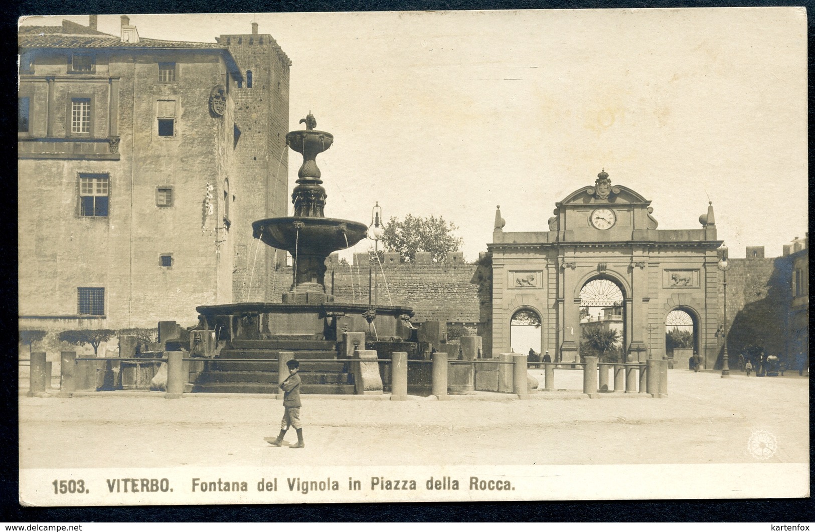 Viterbo, Um 1910, Fontana Del Vignola In Piazza Della Rocca, - Viterbo