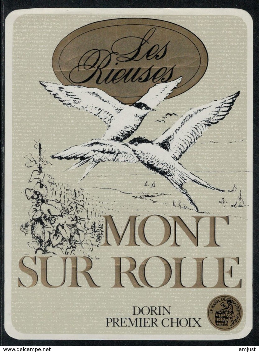 Etiquette De Vin // Mont-sur-Rolle, Les Rieuses, Oiseau - Federn