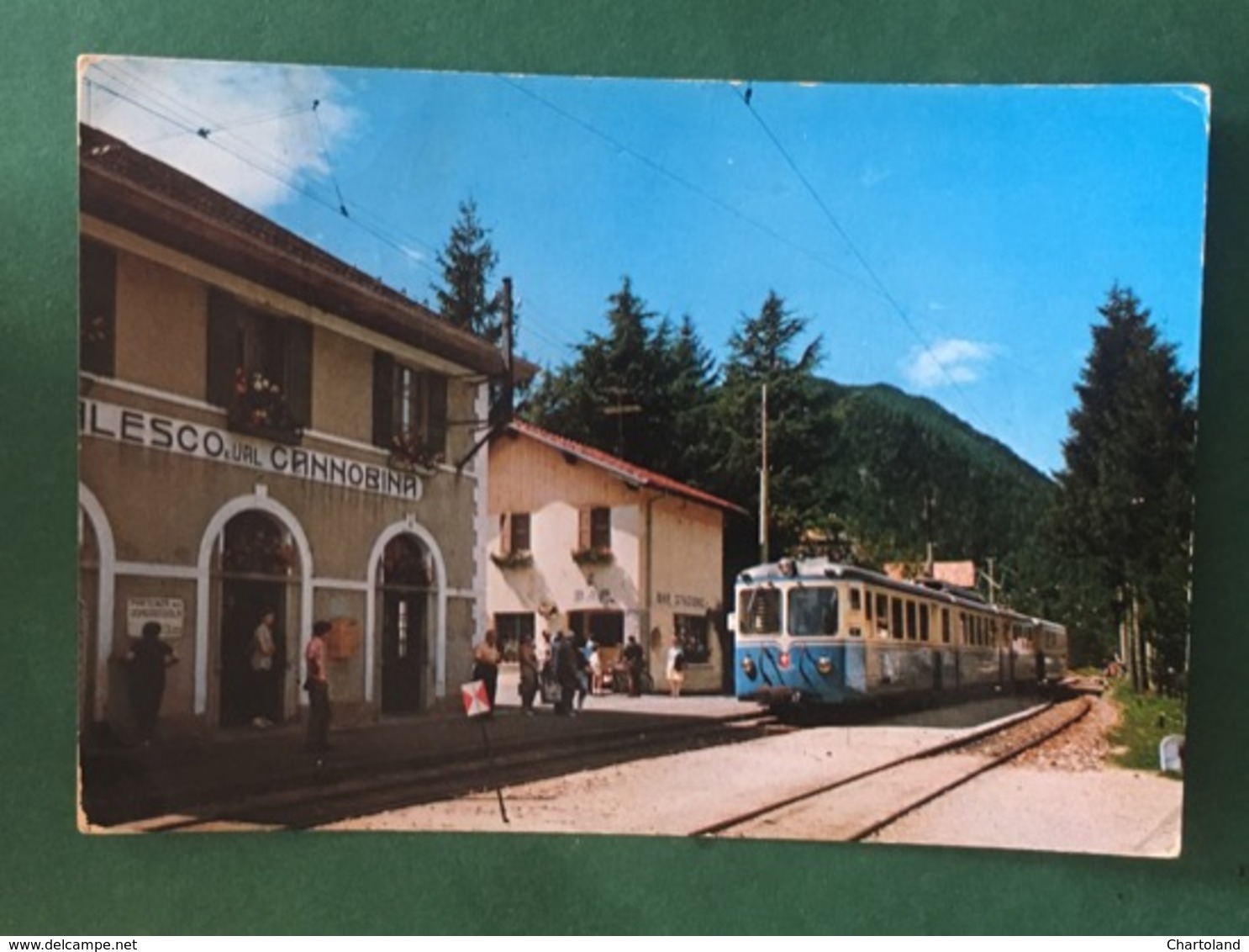 Cartolina Valle Vigezzo - Maleso - Stazione Ferroviaria - 1970 - Verbania