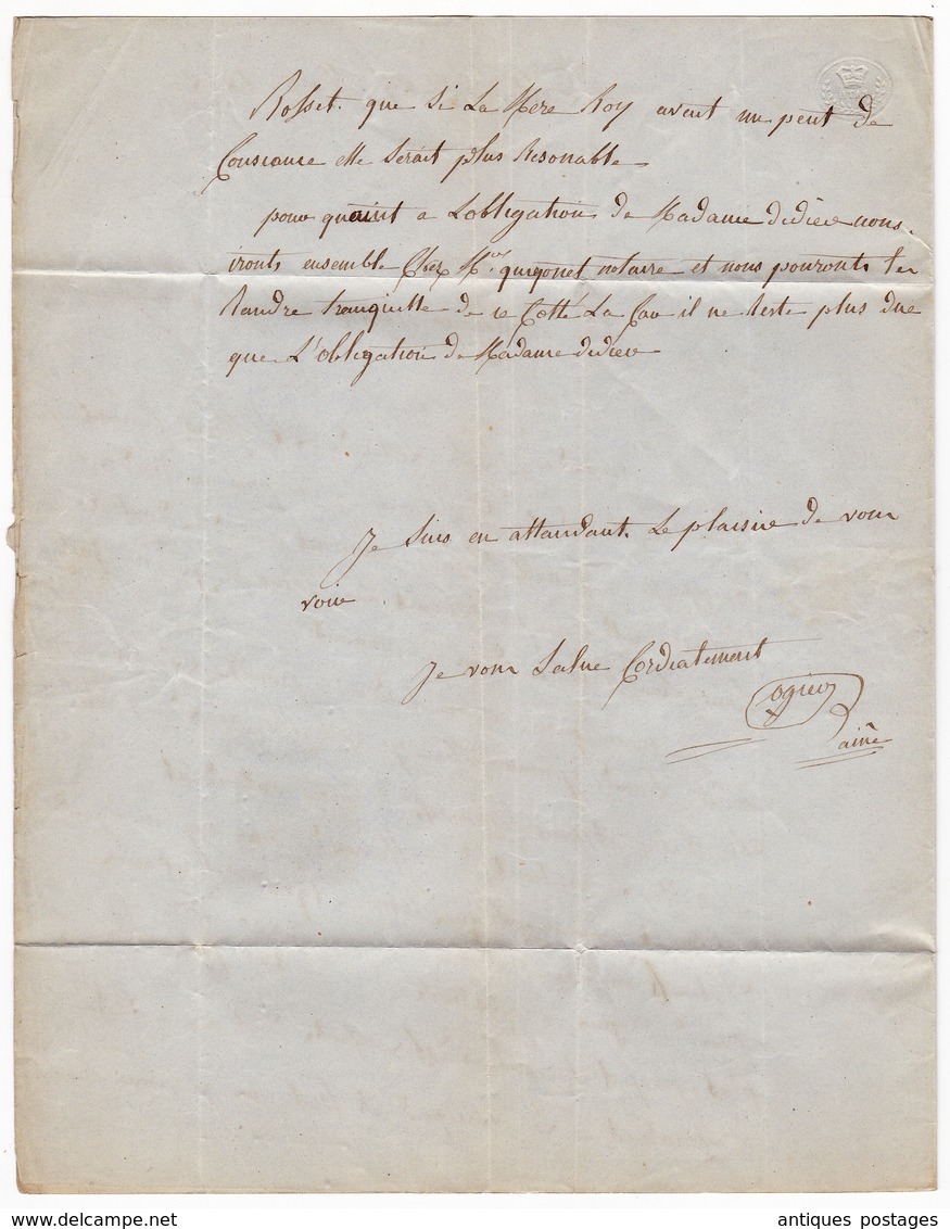Lettre 1858 Montélier Chabeuil Drôme Grenoble Isère Timbre Napoléon III