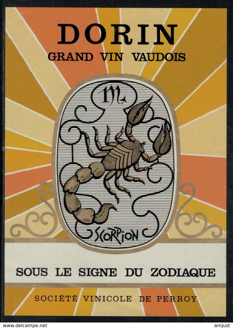 Etiquette De Vin // Dorin, Signe Du Zodiac "Le Scorpionr" - Altri & Non Classificati