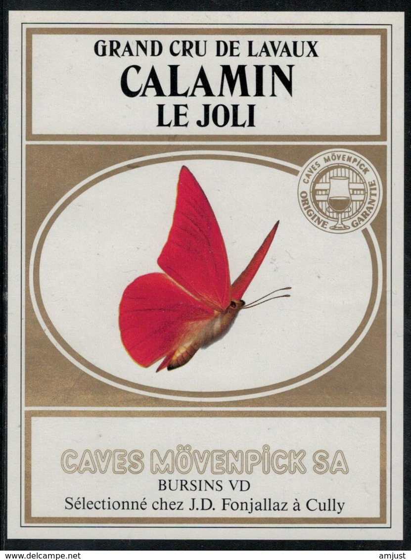 Etiquette De Vin // Calamin, Le Joli,  Papillon - Butterflies