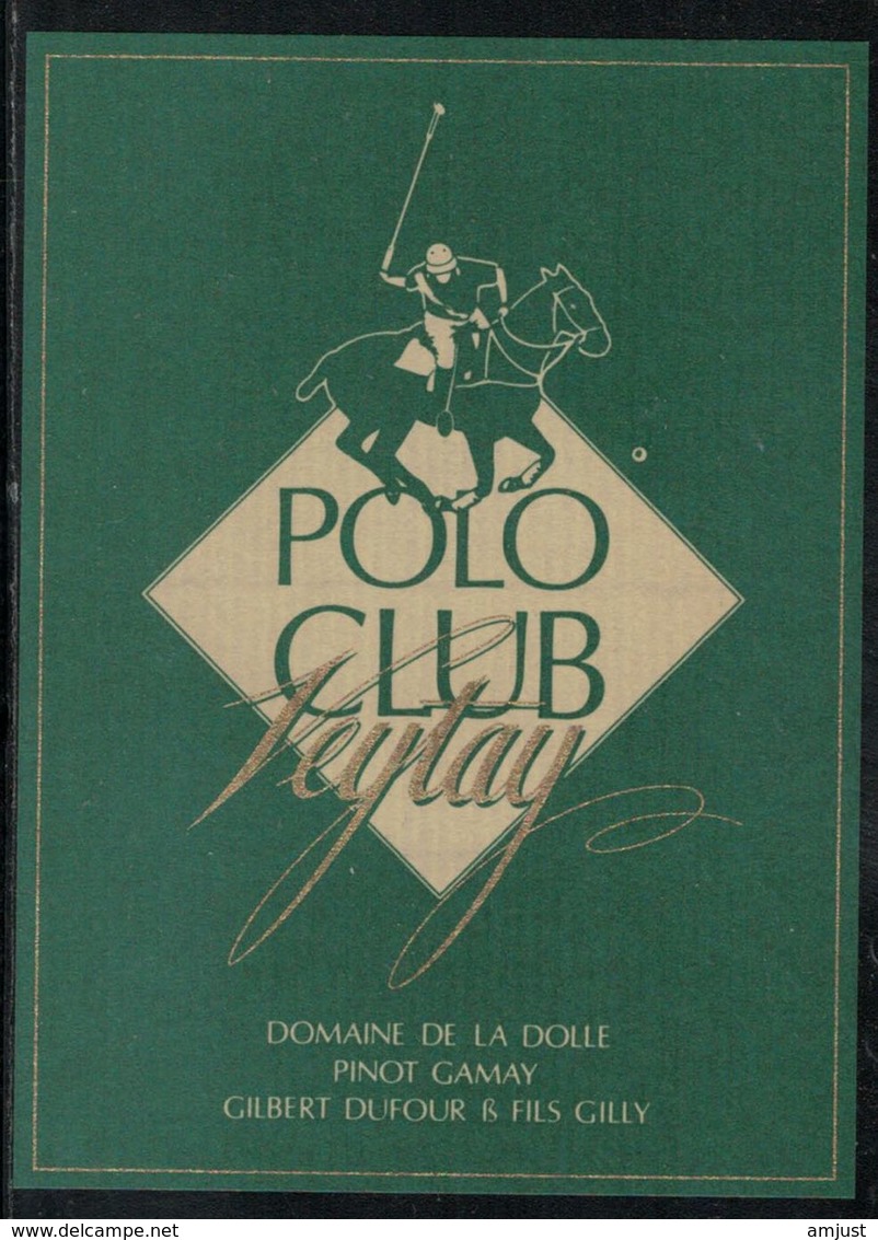 Etiquette De Vin // Pinot-Gamay, Polo-Club Veytay - Horses