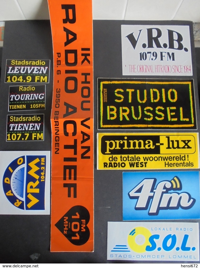 144 stickers autocollants RADIO