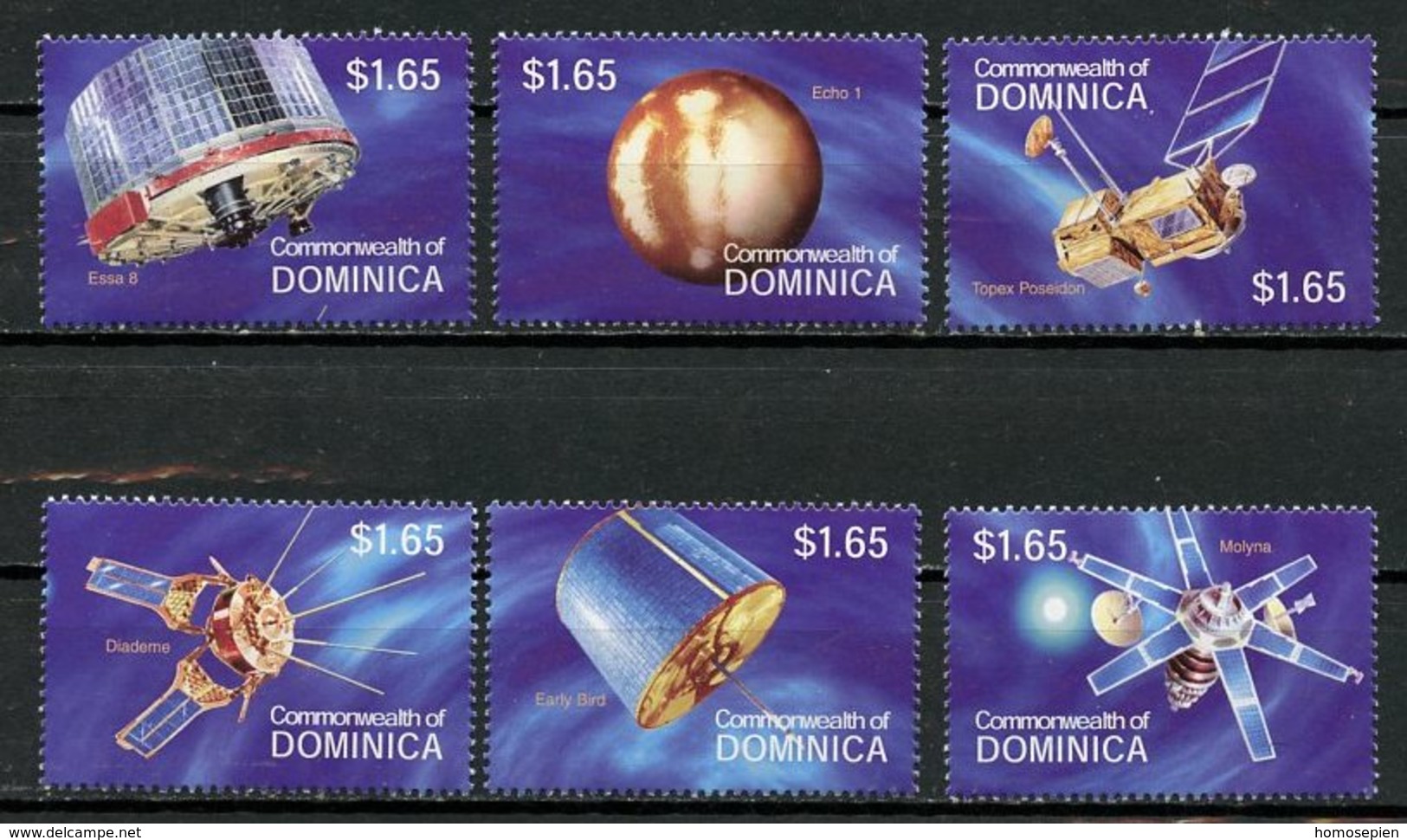 Dominique - Dominica - Caraïbes 2000 Y&T N°2601 à 2606 - Michel N°2896 à 2901 *** - Divers Satellites - Dominique (1978-...)