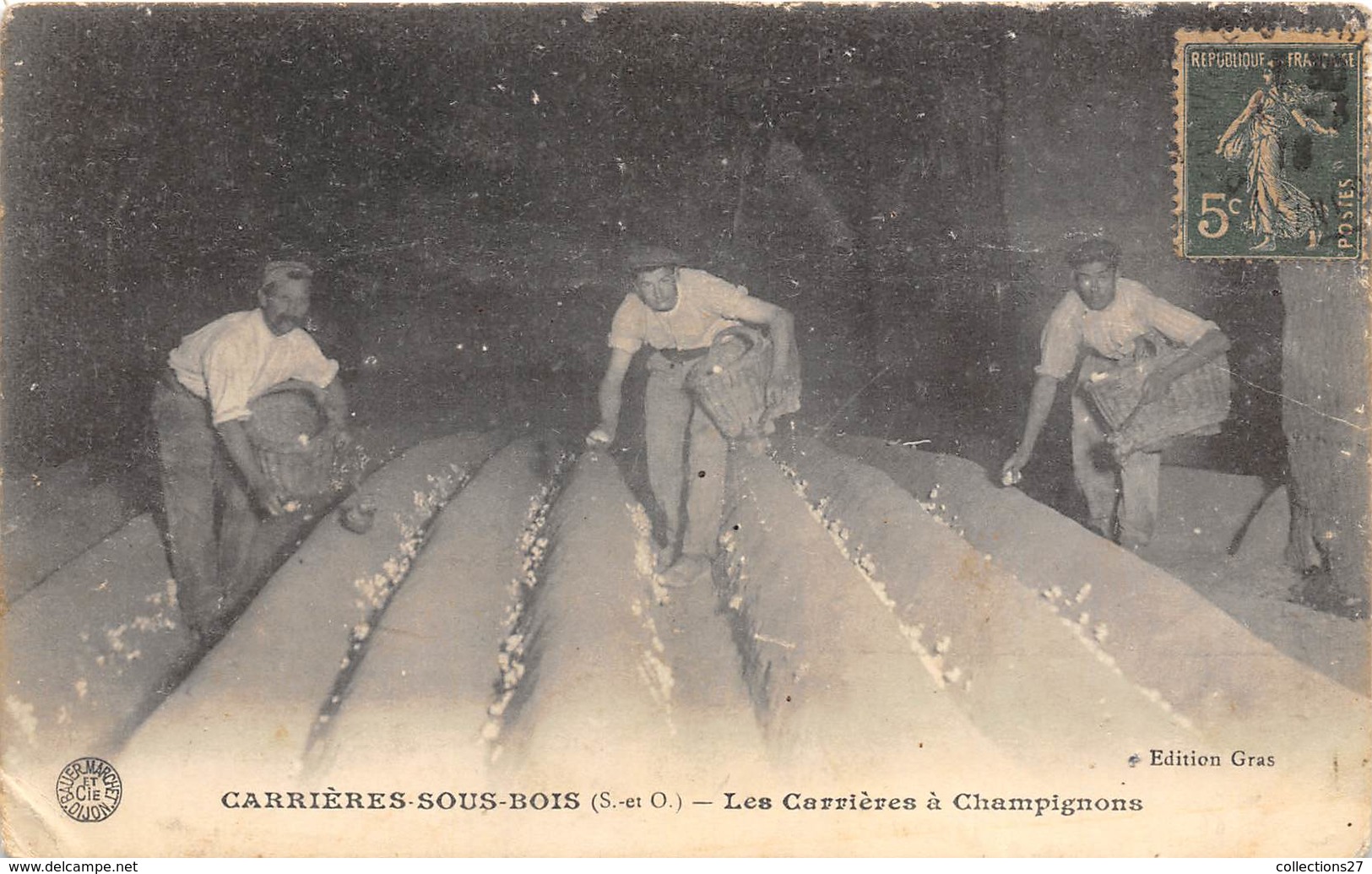 78-CARRIERES-SOUS-BOIS- LES CARRIERES A CHAMPIGNONS - Carrières-sur-Seine
