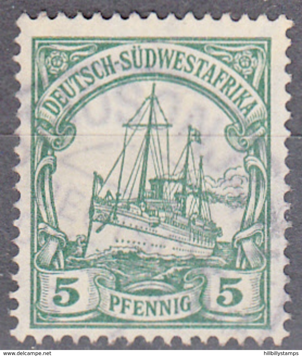 GERMAN  SOUTH WEST AFRICA      SCOTT NO  27      USED     YEAR  1906    WMK  125 - German South West Africa