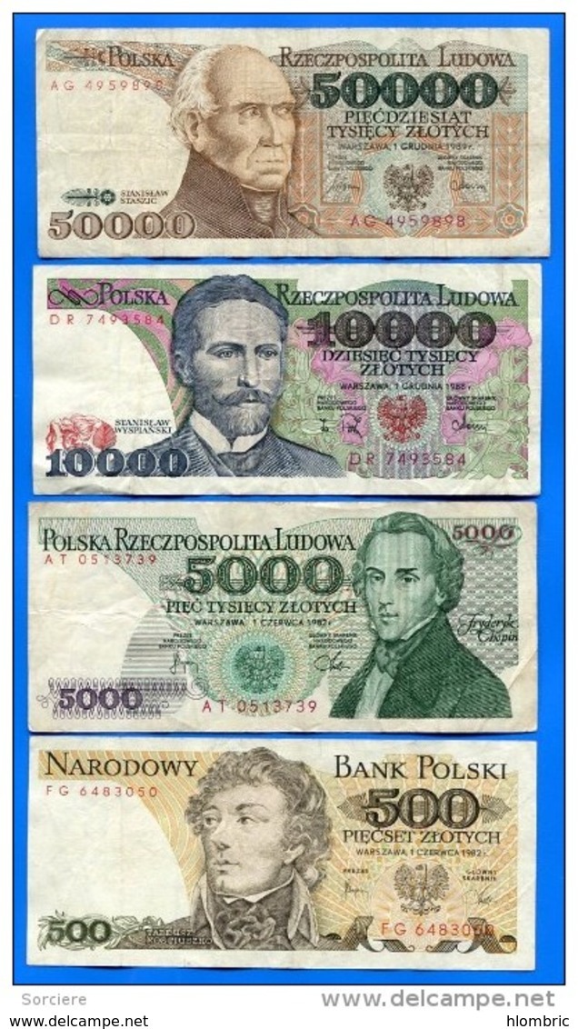 Pologne  8  Billets - Polonia