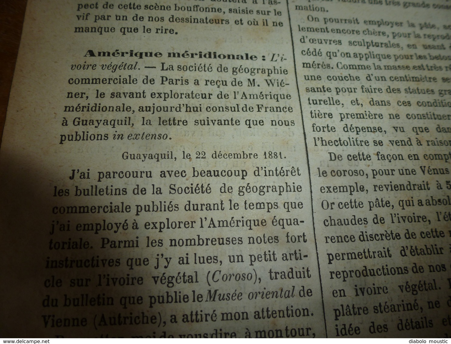 1882 JDV:  Texte et gravure:Le lieutenant belge Harou chasse l''hippopotame au Congo (Zaïre); Grav  Jeu d'éléphants;etc