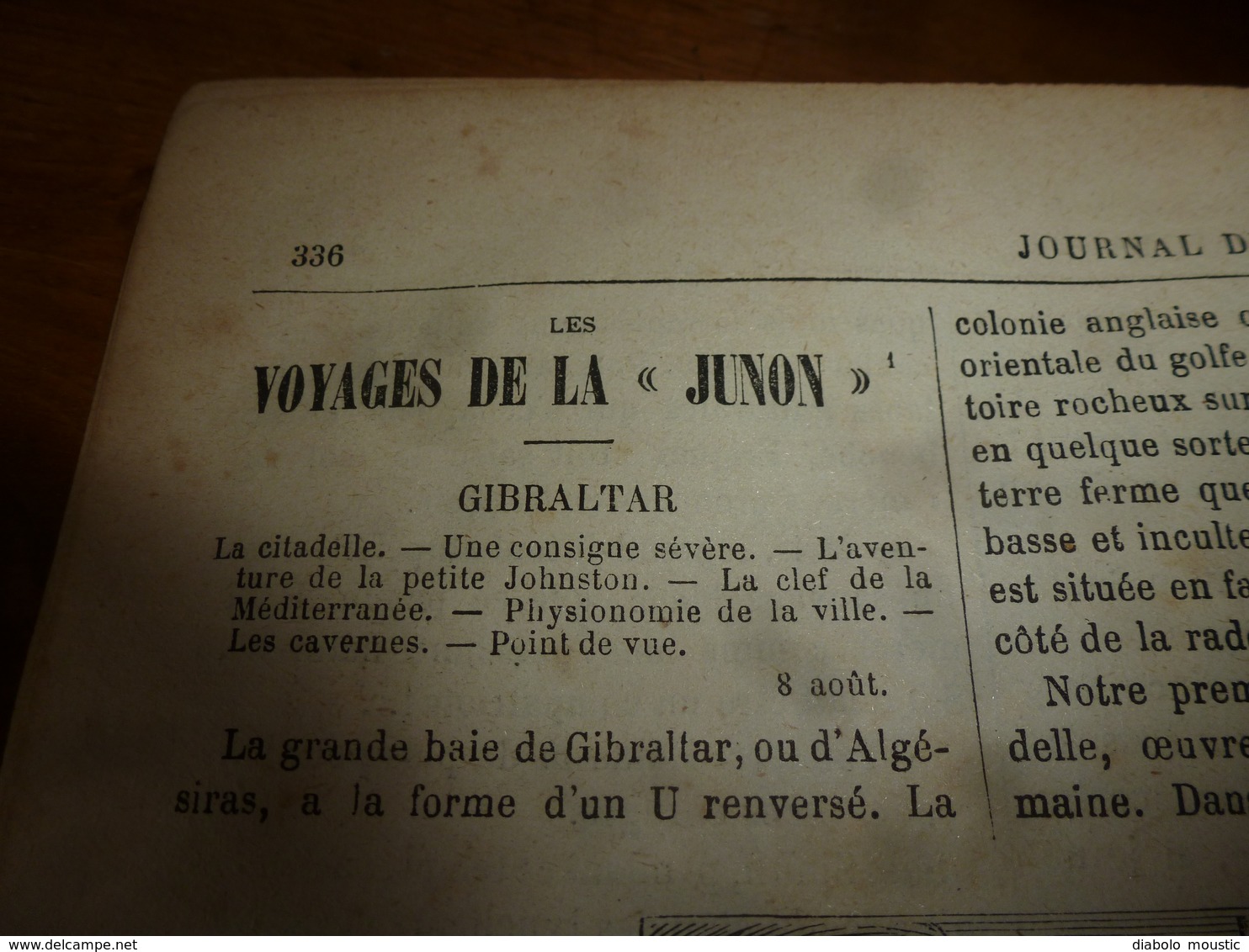 1882 JDV:  Les Voyages De La JUNON (Gibraltar) ; Villes Berbères Au Sahara (Ouargla,etc);Wilson ,l'Ermite Canadien;etc - 1850 - 1899