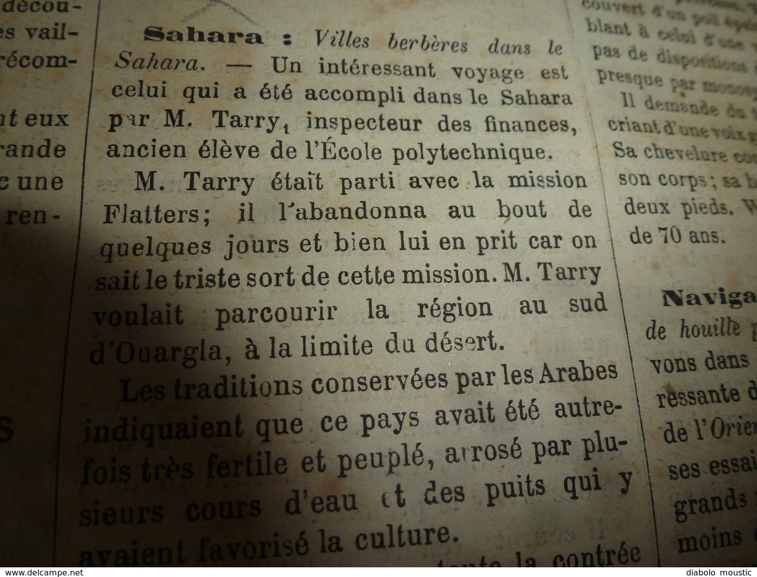 1882 JDV:  Les voyages de la JUNON (Gibraltar) ; Villes berbères au Sahara (Ouargla,etc);Wilson ,l'Ermite canadien;etc