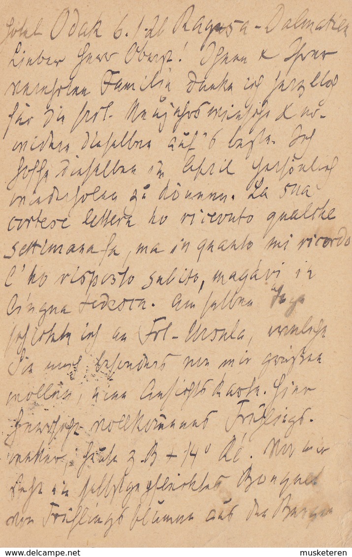 Yugoslavia Postal Stationery Ganzsache Entier 1½ Din König Alexander DUBROVNIK 1926? EBERFELD Germany (2 Scans) - Ganzsachen