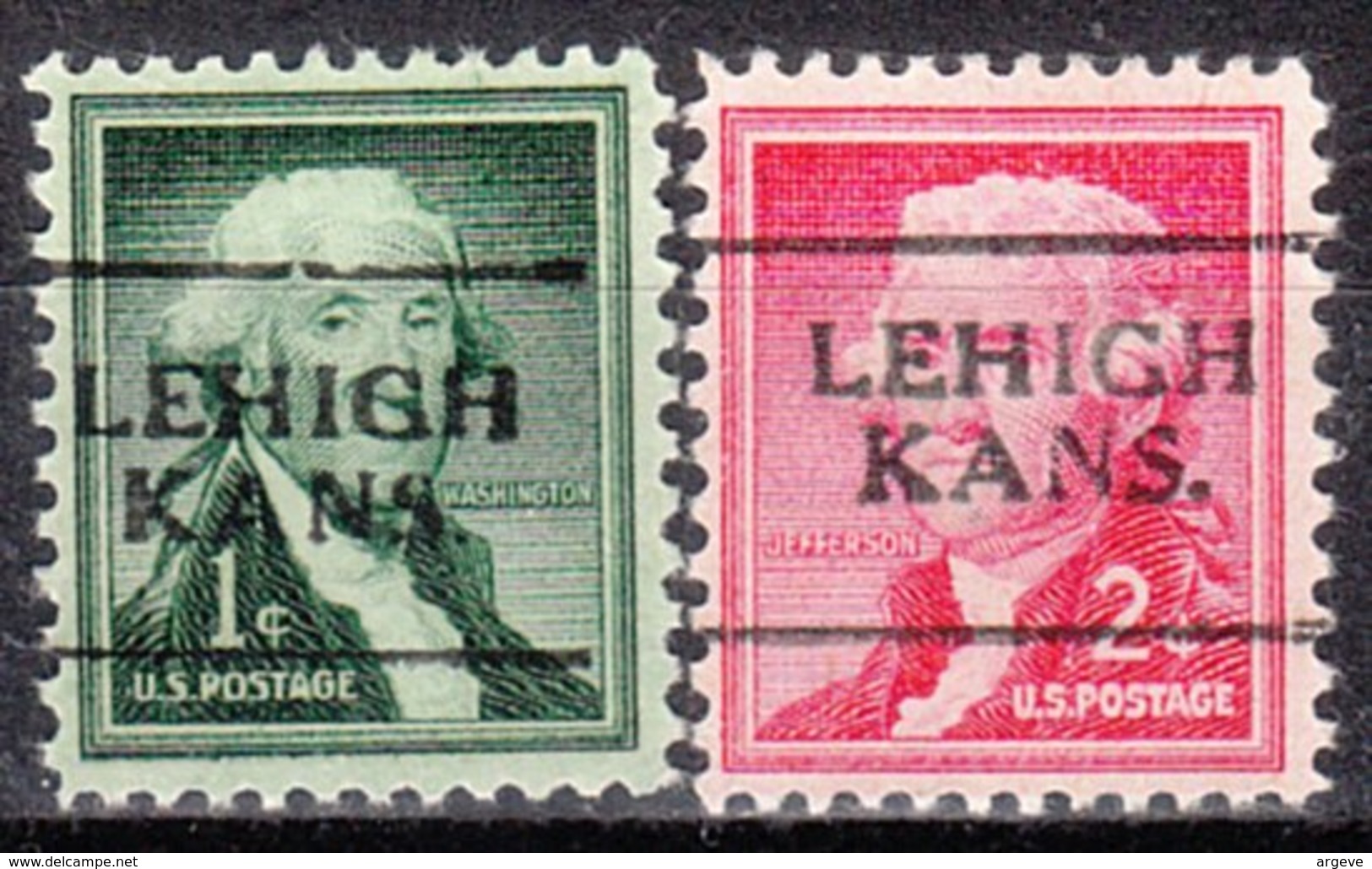 USA Precancel Vorausentwertung Preo, Locals Kansas, Lehigh 701, 2 Diff. - Vorausentwertungen