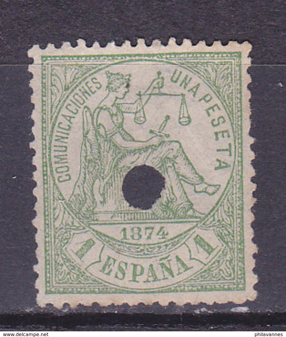 ESPAGNE, Régence, Justice,  N° 148, Télégraphe, Cote:6 €( ES190801/8.1) - Used Stamps