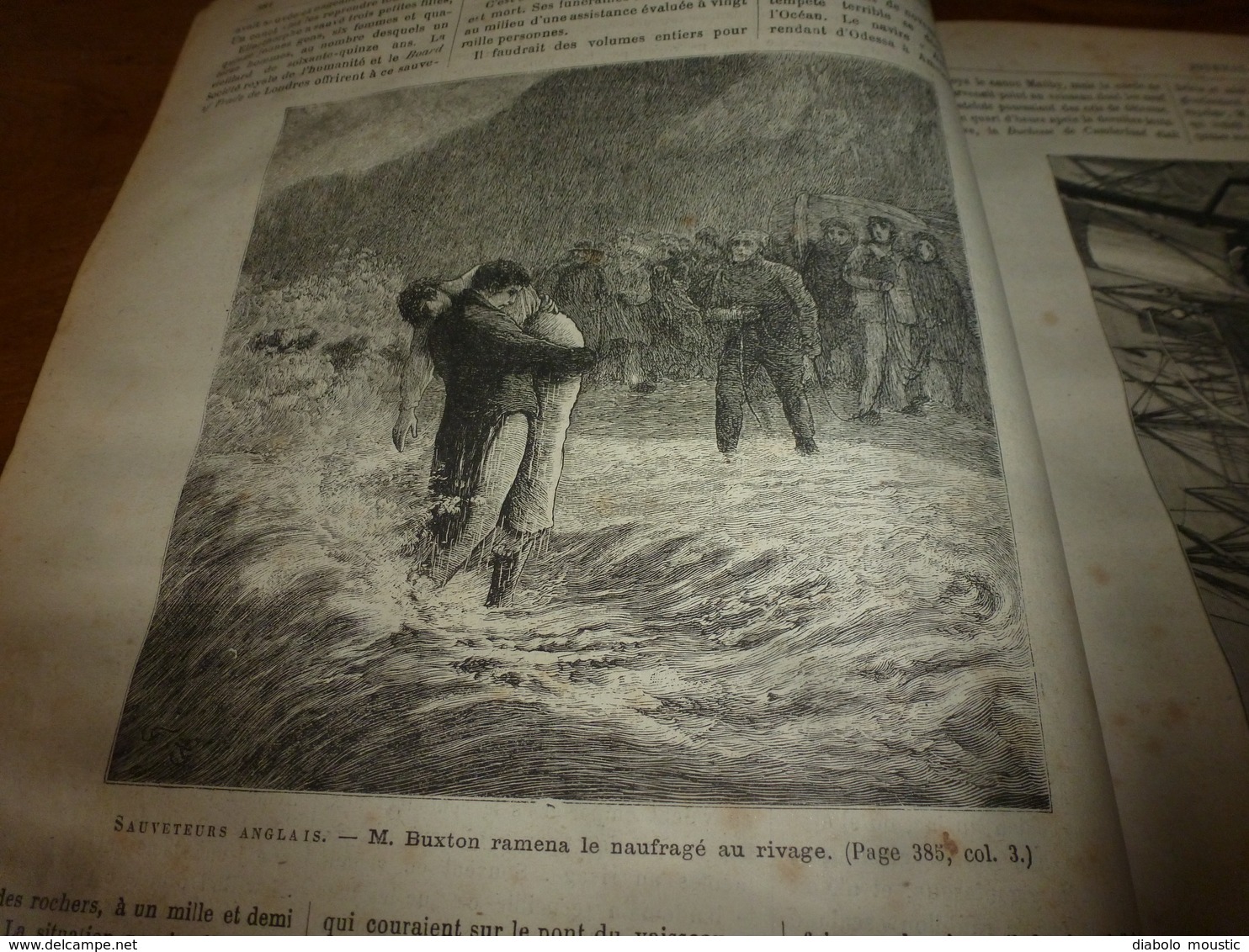 1882 JDV:English Rescuers (Ellerthorpe,Buxton,John Mantle,William Darling,etc);Voyages De La Junon (Madère:suite);etc - 1850 - 1899