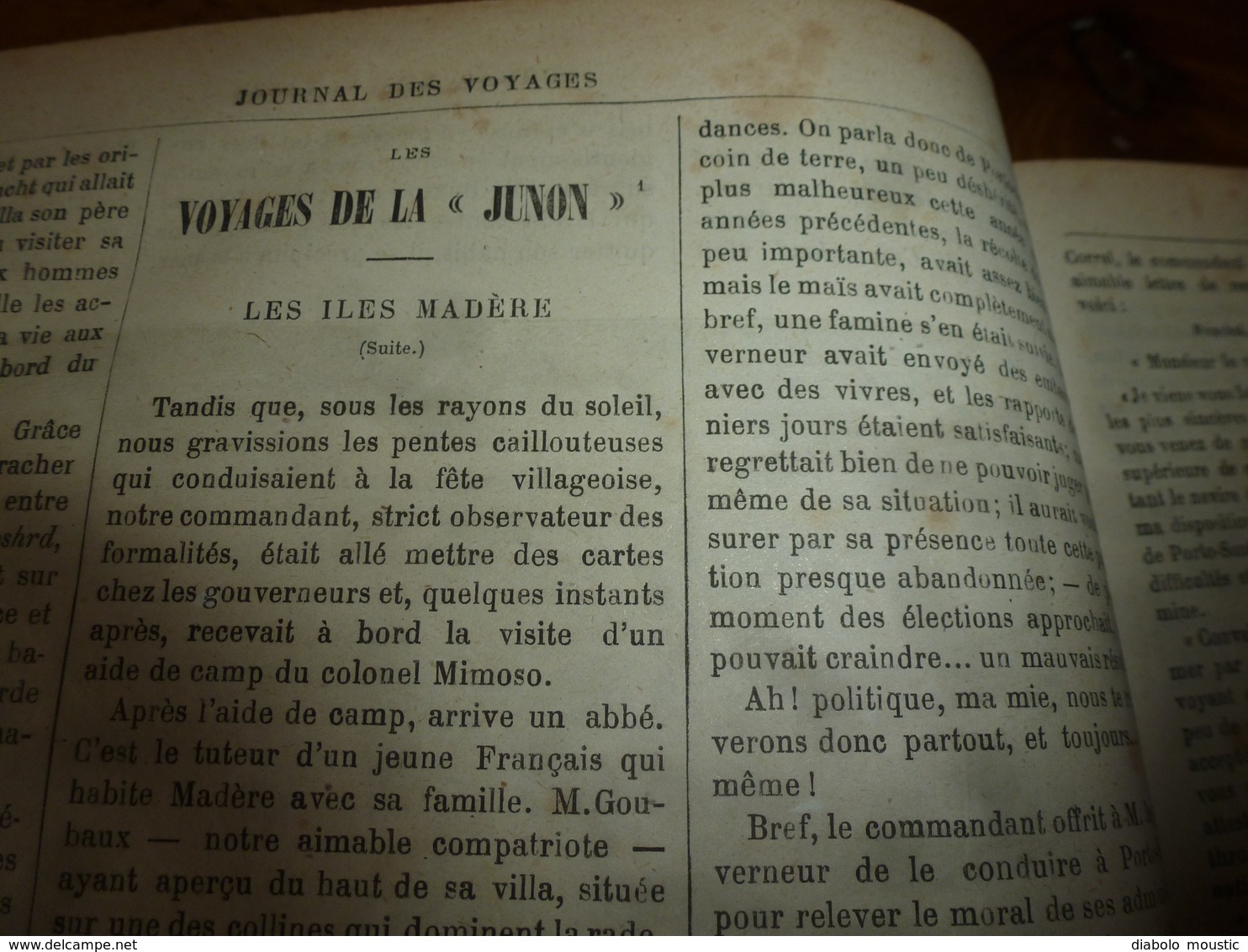 1882 JDV:English rescuers (Ellerthorpe,Buxton,John Mantle,William Darling,etc);Voyages de La Junon (Madère:suite);etc