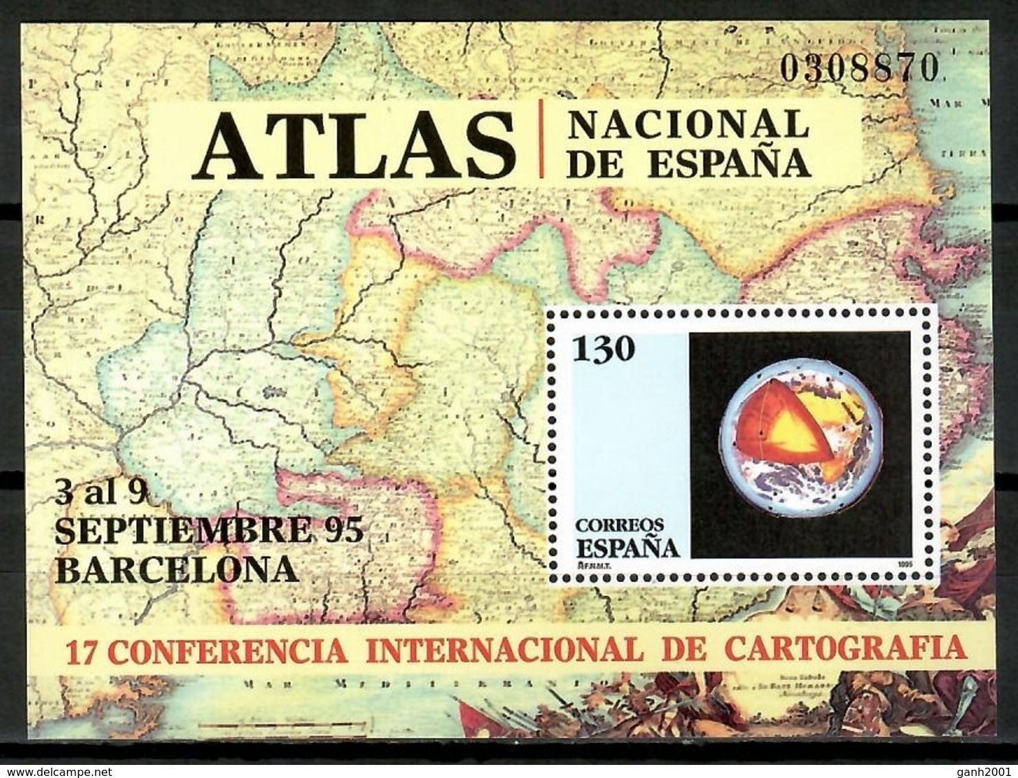 Spain 1995 España / Geography Map MNH Mapas Cartografía Geografía / Kj37  30-32 - Geografía