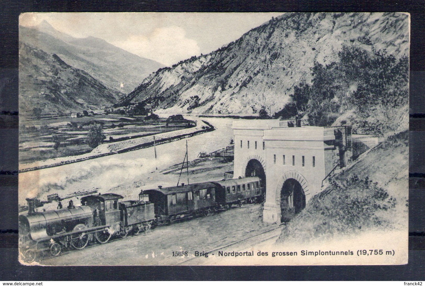 Suisse. Brig. Nordportal Des Grossen Simplontunnels. Mauvais état - Simplon