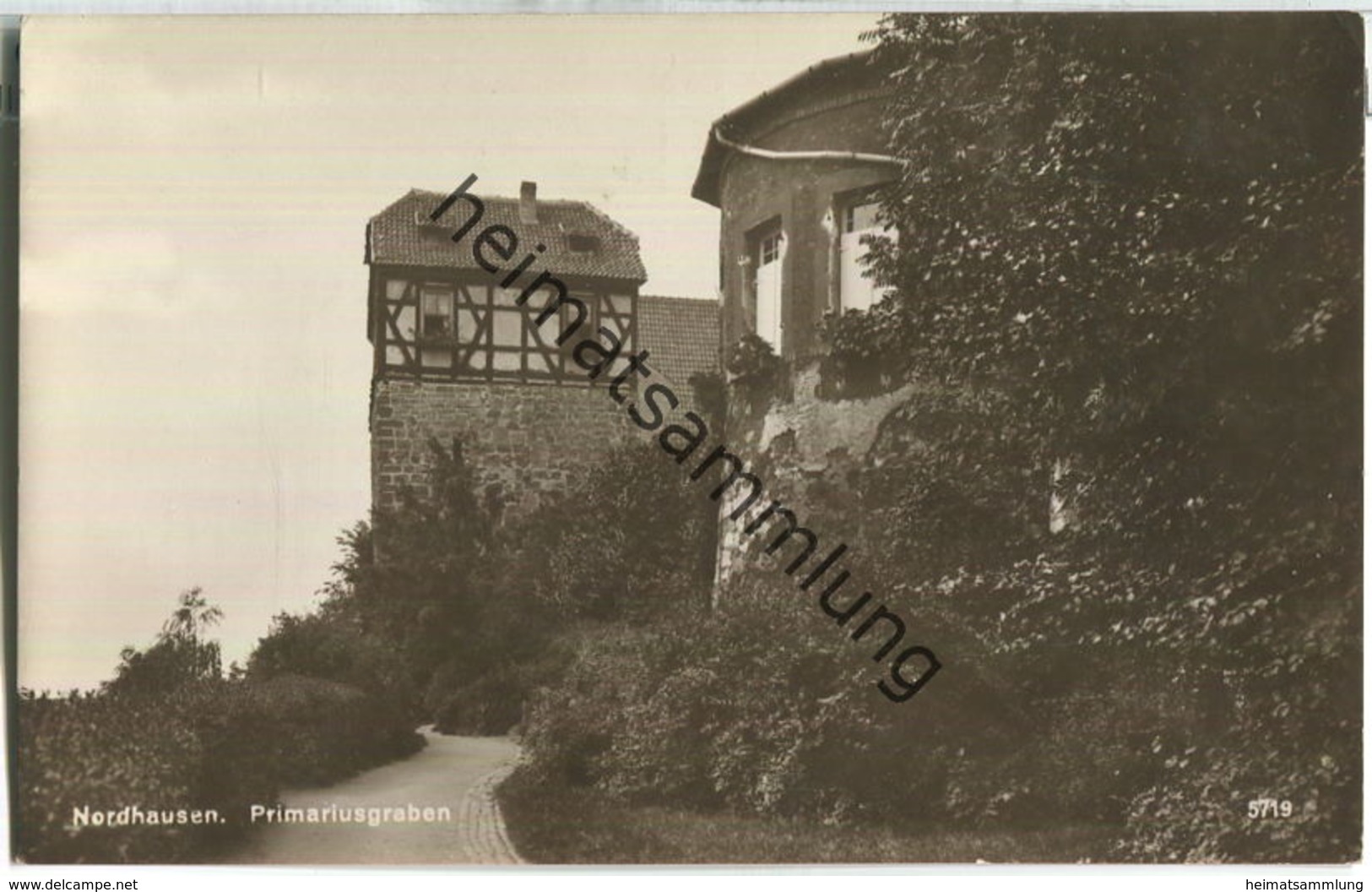 Nordhausen - Primariusgraben - Foto-Ansichtskarte - Verlag H. Rubin & Co. Dresden - Nordhausen