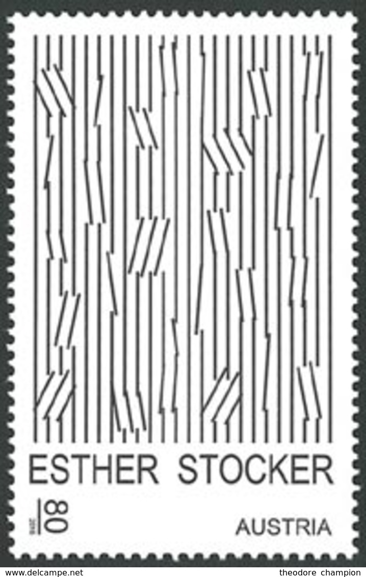 AUTRICHE Esther Stocker 1v 2016  Neuf ** MNH - Nuovi