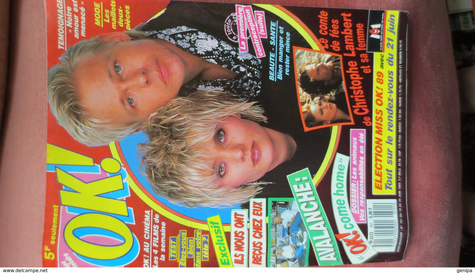 MAGAZINE OK. N° 701. 1989. (Scan Sommaire) - People