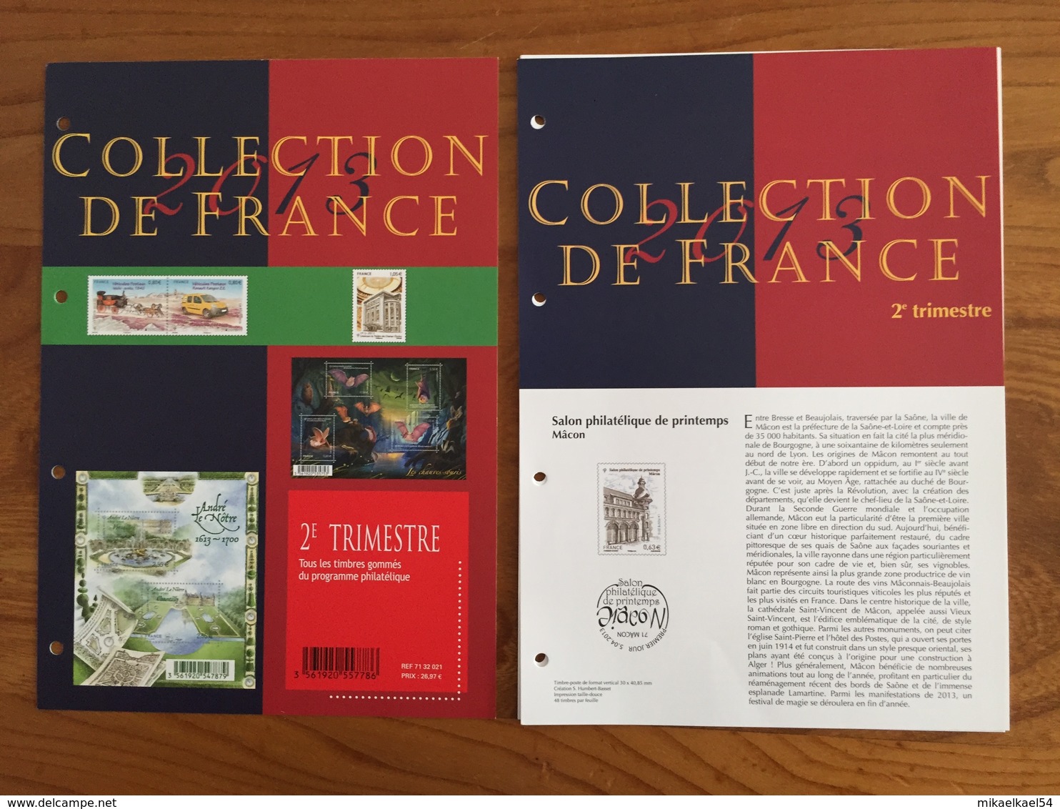 Collection Philatélique, Pochettes Trimestrielles - 2013 - timbres neufs MNH **