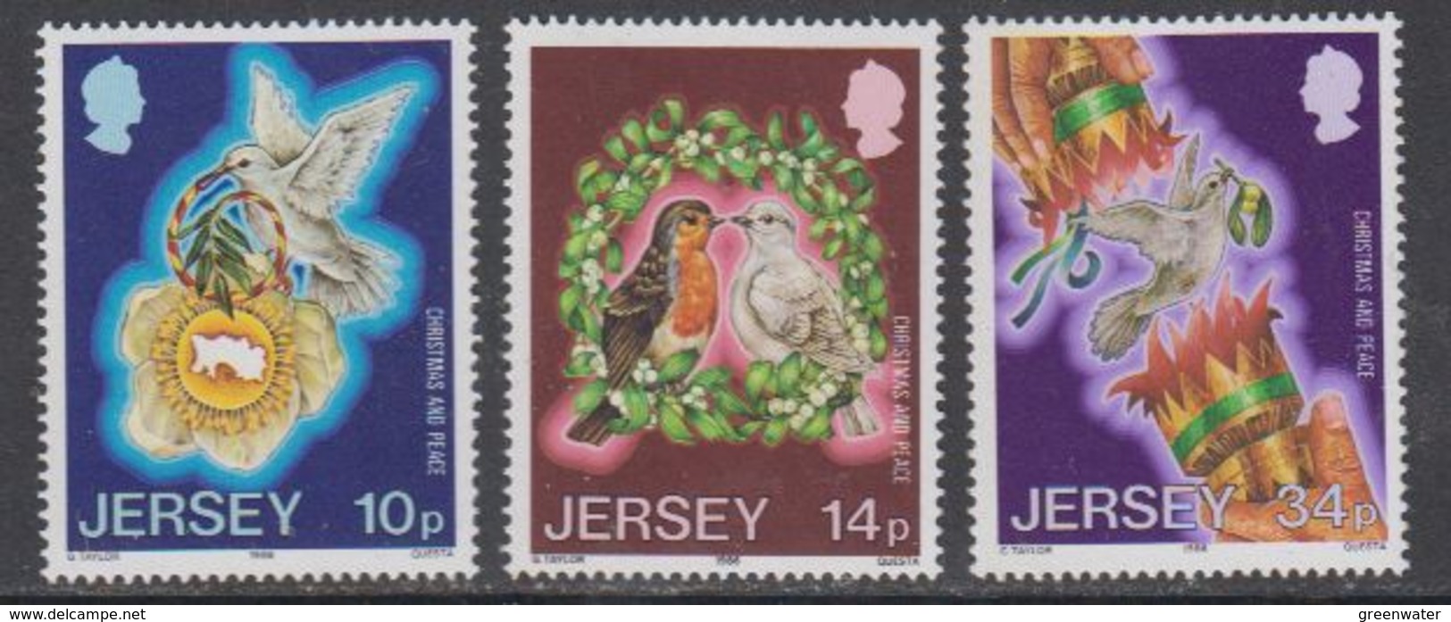 Jersey 1986 Christmas 3v ** Mnh (43932A) - Jersey