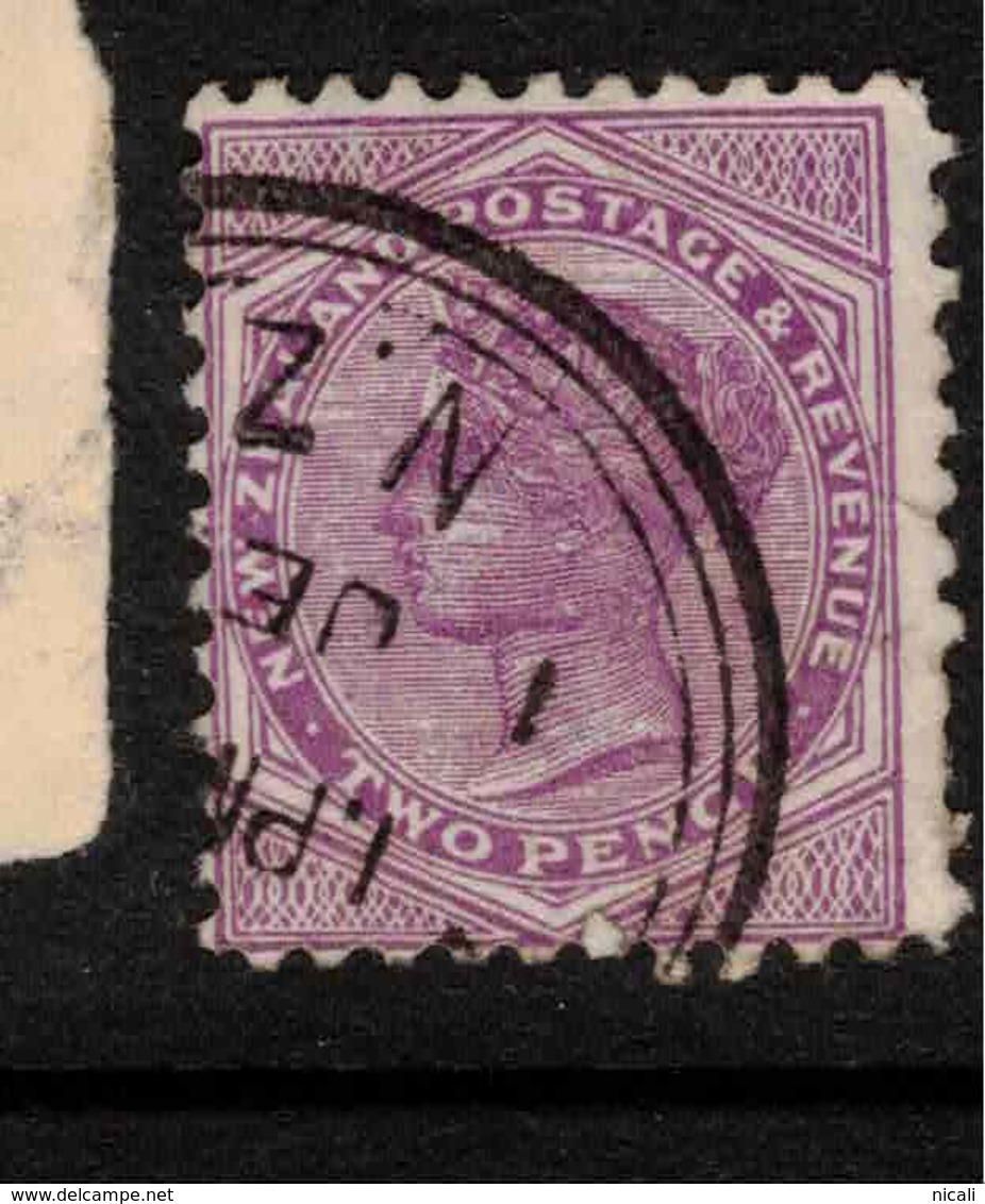 NZ 1882 2d SSF White Patch On Queens Cheek SG 238 U #BDH174 - Variétés Et Curiosités