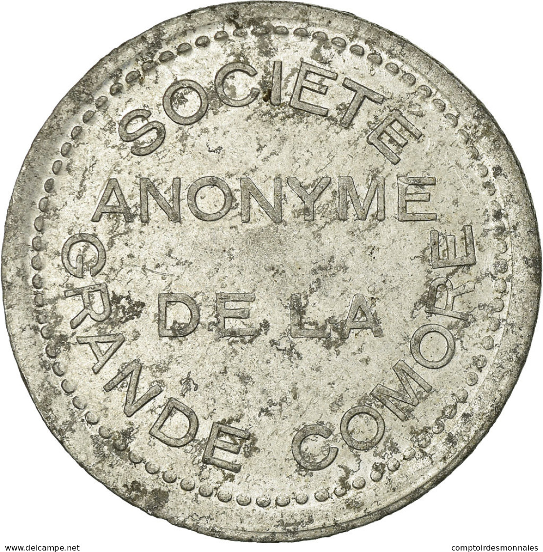 Monnaie, Comores, Société Anonyme De La Grande Comore, 25 Centimes, TTB - Monétaires / De Nécessité