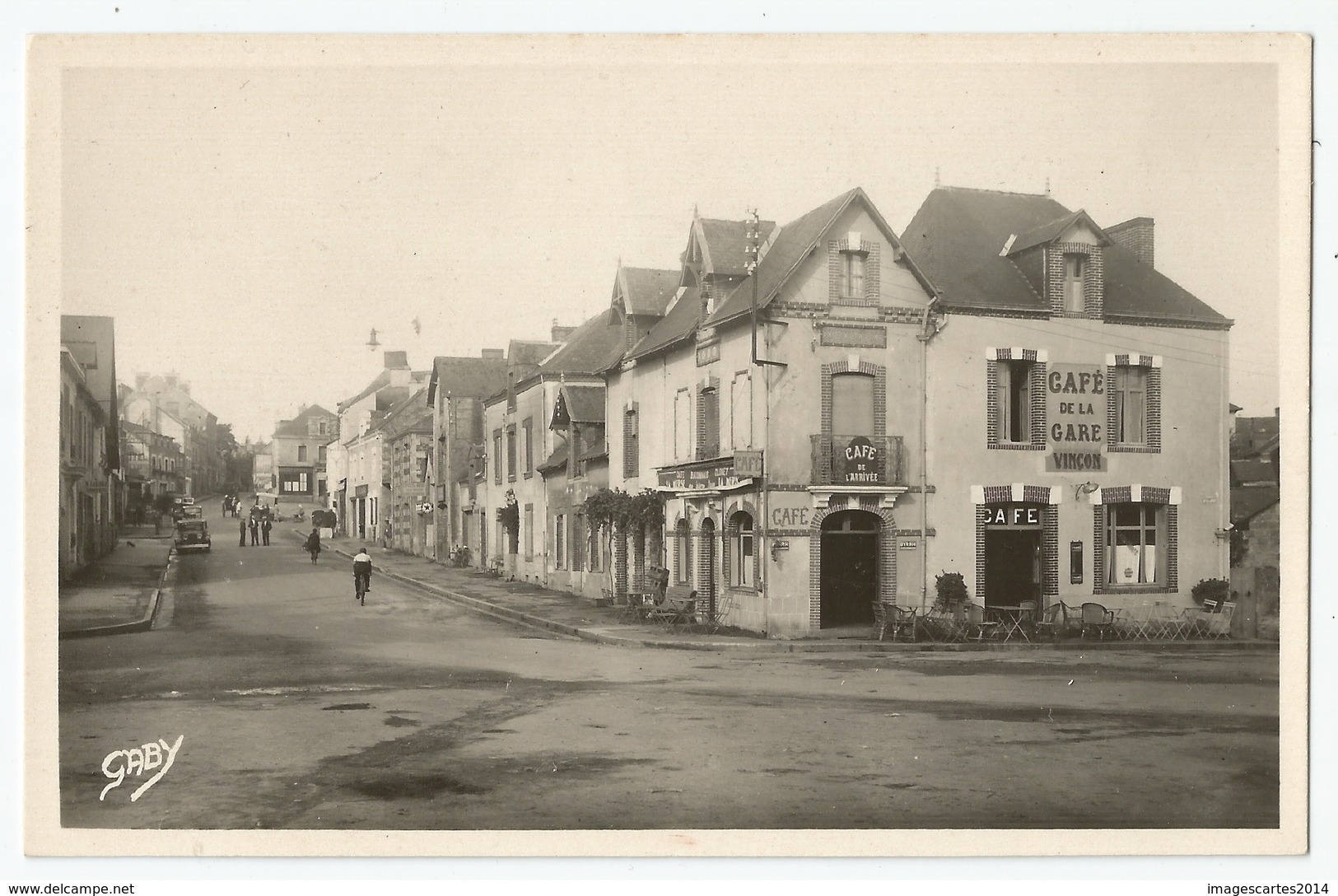 CPA  [44] Loire Atlantique > Pont-château - Café De La Gare Route De La Gare - Pontchâteau