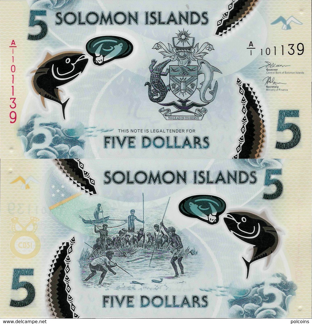 Solomon Islands 2019 - 5 Dollars - Pick NEW UNC Polymer - Salomonseilanden