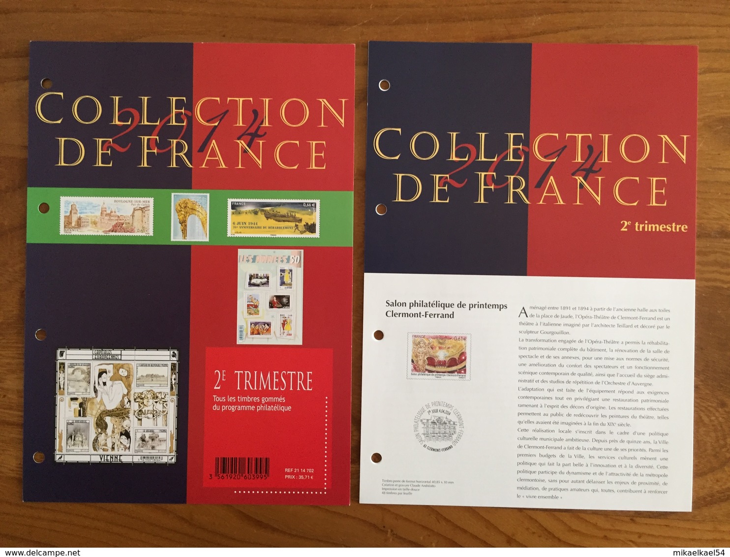 Collection Philatélique, Pochettes Trimestrielles - 2014 - Timbres Neufs MNH ** - 2010-2019