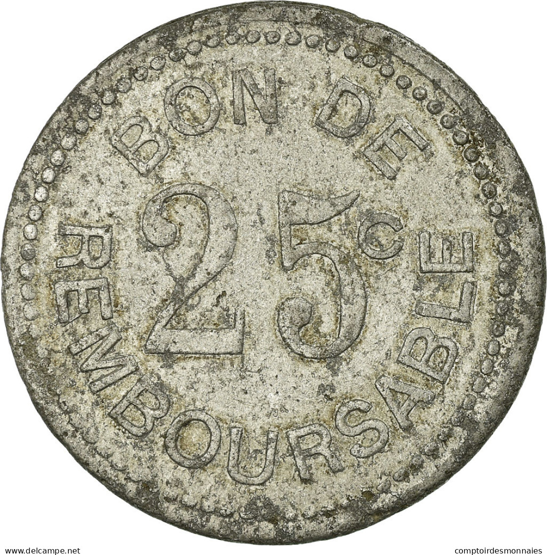 Monnaie, Comores, Société Anonyme De La Grande Comore, 25 Centimes, TB+ - Monedas / De Necesidad