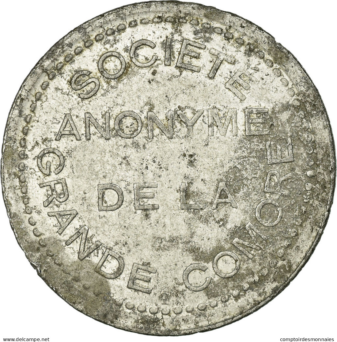 Monnaie, Comores, Société Anonyme De La Grande Comore, 25 Centimes, TB+ - Monétaires / De Nécessité