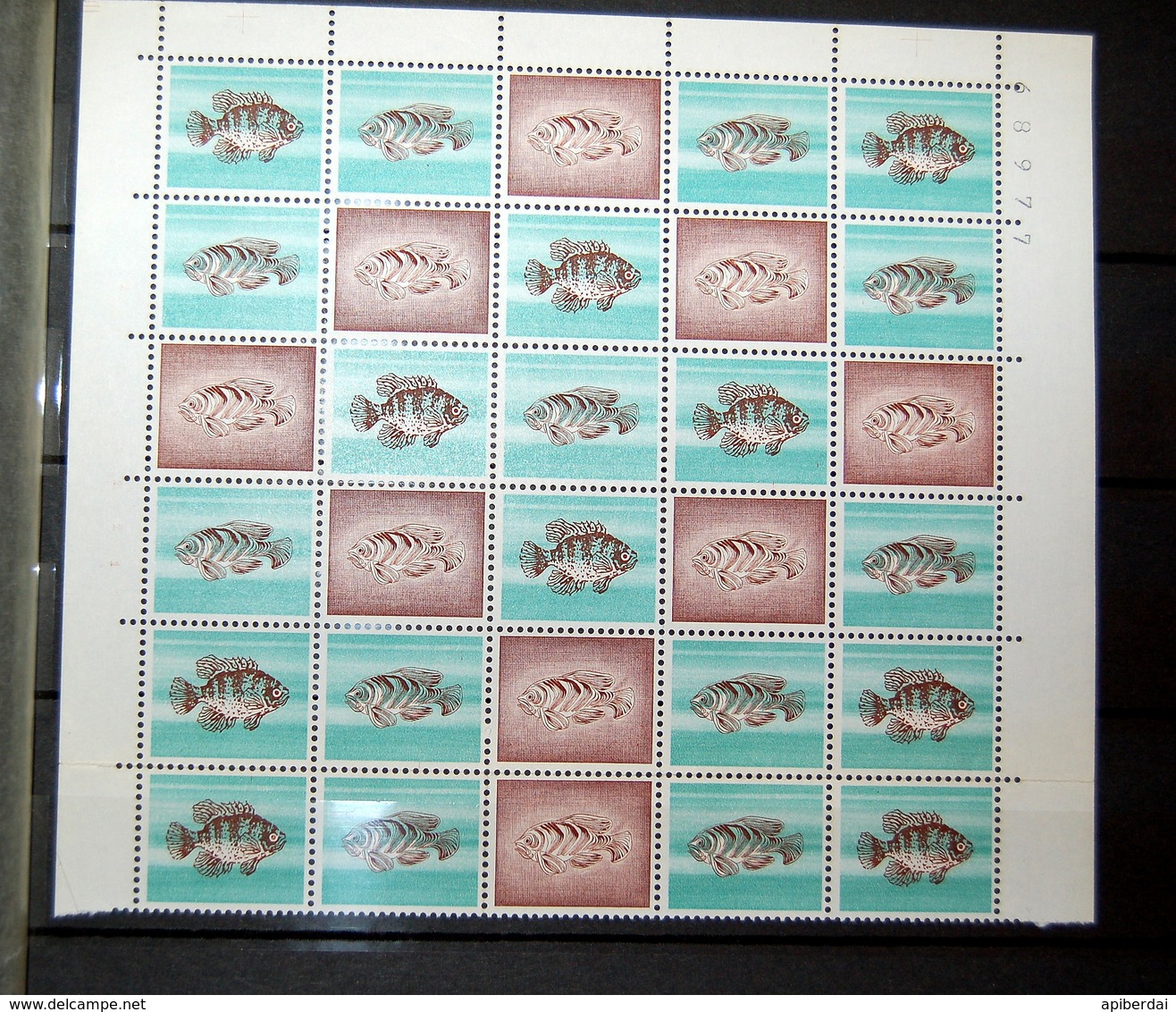 Suisse/Switzerland - 1956 Blocks Of 30 "Dummy Stamps" Used To Test Postal Equipment - Plaatfouten