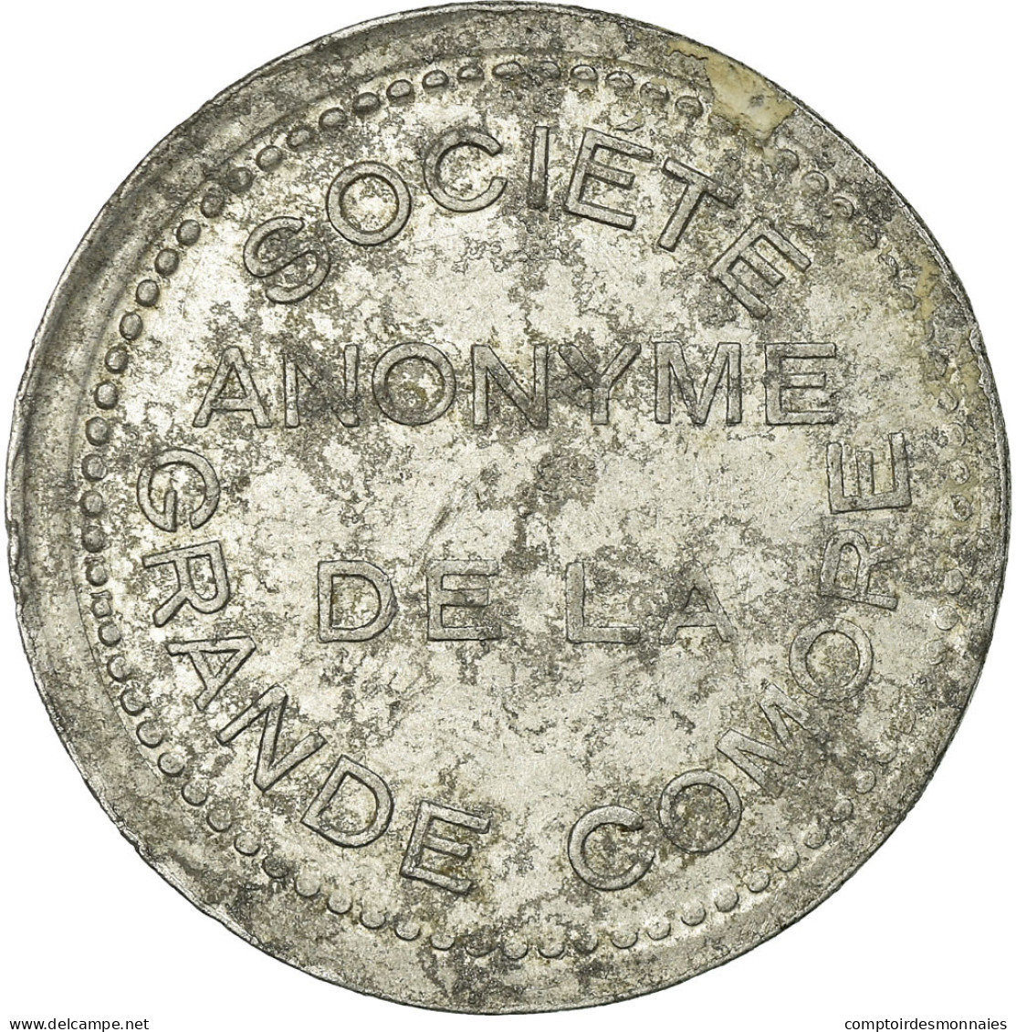 Monnaie, Comores, Société Anonyme De La Grande Comore, 25 Centimes, TTB - Noodgeld